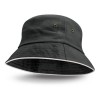 Black White Trim Bucket Hats